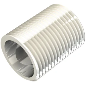 Newlec Nipple Threaded 25mm Bright Zinc Plated