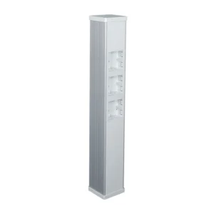 Marshall-Tufflex Double-Sided Square PowerPost Aluminium White Powder Coated