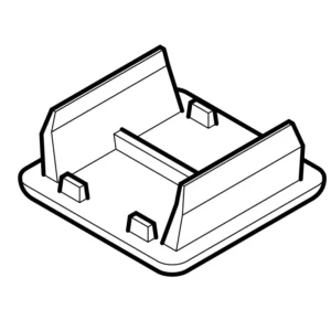 Legrand End Cap For Sc400/401/403&404 Channels 41mm Black