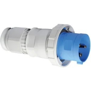 CEENorm Plug Cable Gland 2P+E IP67 125A 240V Blue