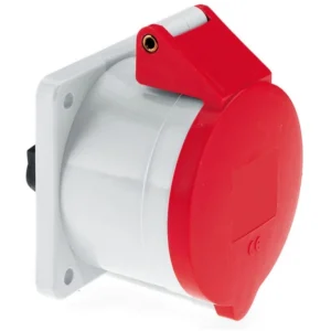 CEENorm Socket Panel 3P+N+E IP44 32A 415V Red