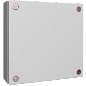 Newlec Junction Box Weatherproof RAL7035 300 x 300 x 120mm Light Grey Steel IP66