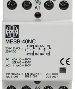 Wylex 40A Contactor 4 Pole 3 Module (Normally Closed)
