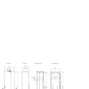 nVent HOFFMAN ENCL KOMPACT SNG DOOR IP66 1800X600X400MM RAL 7035 MNTNG PLT