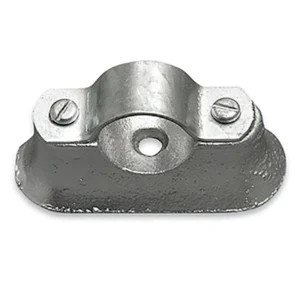 Newlec 25mm Conduit Hospital Saddle Galvanised Steel