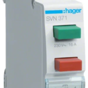 Hager Pushbutton 2No Impulse Double 16A 250V