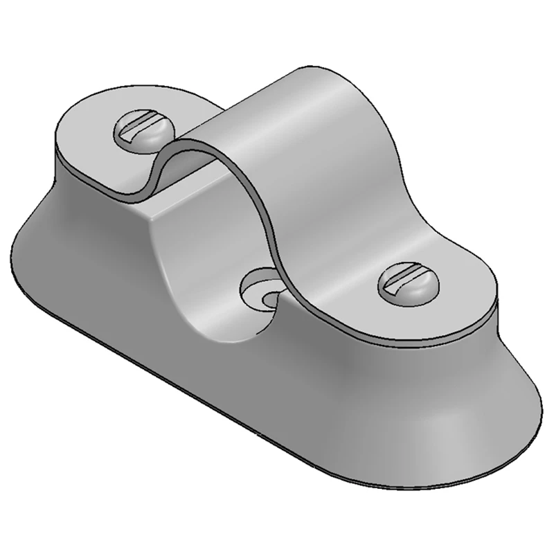 Newlec 25mm Conduit Hospital Saddle Galvanised Steel - Image 4