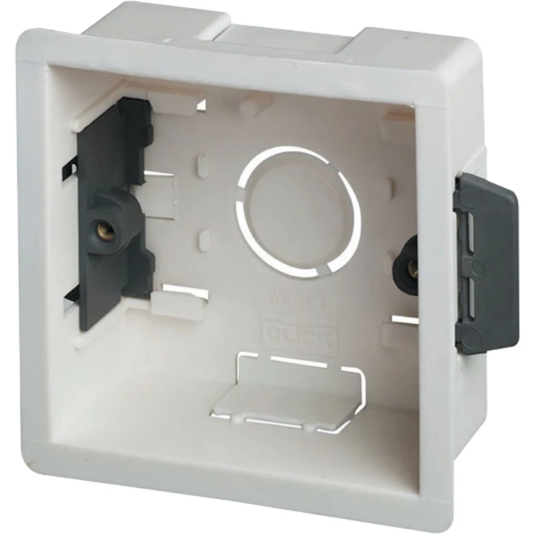 Click White 1 Gang 35mm Deep Dry Lining Box