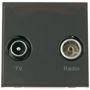 Click Scolmore Socket Tv Fm Diplexed Black