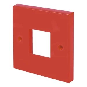 Click Scolmore Front Plate 1 Gang 2 Aperature Red