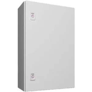 Newlec Enclosure Weatherproof RAL7035 600 x 380 x 210mm IP66 Light Grey Steel C/W Backplate