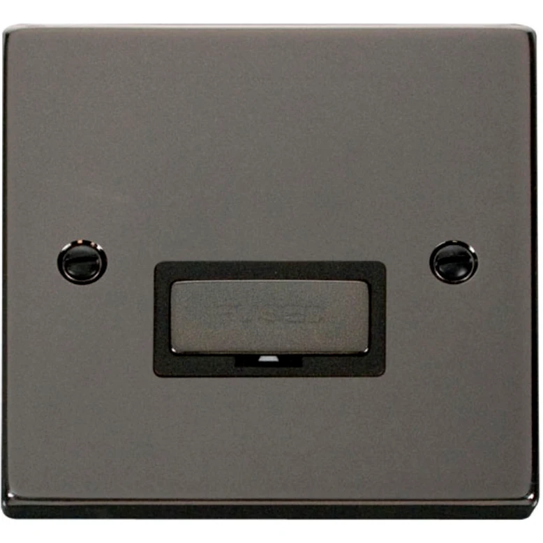 Click Scolmore Connection Unit Ingot 13A Black Nickel Black Insert Victorian - Image 2