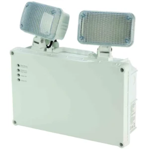 NVC Lighting Kansas Twinspot IP20 2X3W LED Non-Maint. 3Hr Lamps
