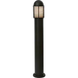 Saxby Bollard E27 Louvre IP44 60W 240V 1000mm Matt Black