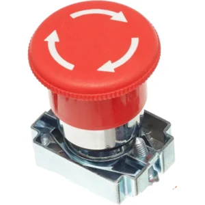 Europa Twist Release Metal Emergency Stop Buttons + Collar Latching IP65