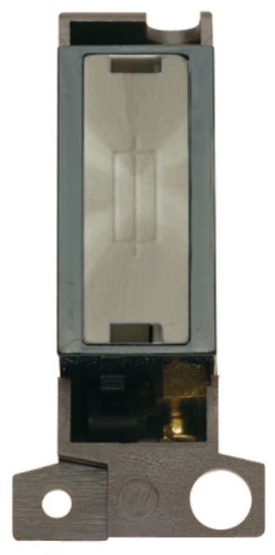 Click Scolmore Connection Unit Ingot Fused Fcu Module 13A Brushed Stainless Black Insert - Image 2