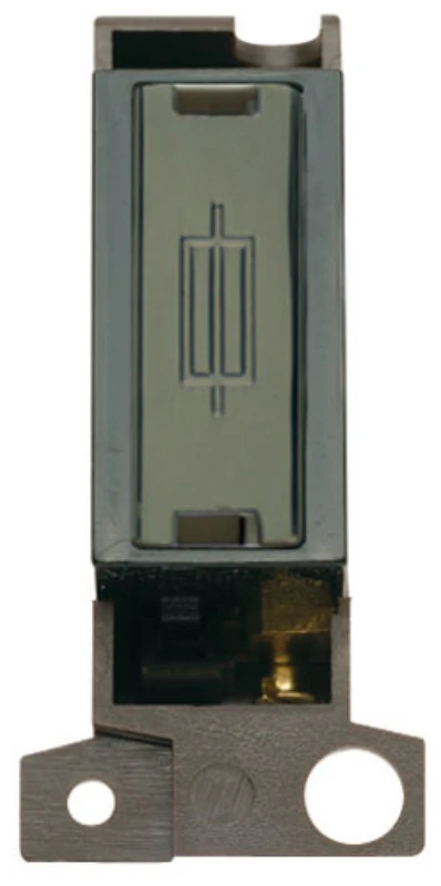 Click Scolmore Connection Unit Ingot Fused Fcu Module 13A Black Nickel Black Insert