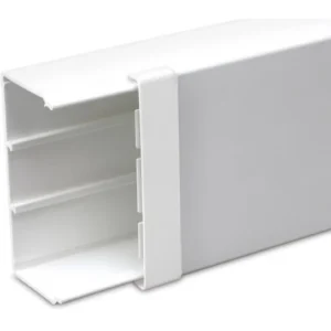 Newlec Mini Trunking External Coupler Clip-on 50 x 50mm PVC White
