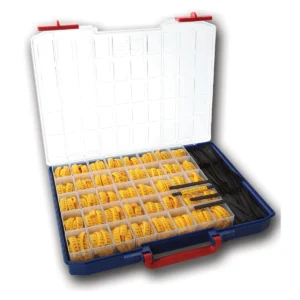 Newlec Cable Marker Kit Black on Yellow with Case