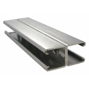 Unistrut D Channel Back 2 Back 2 x 41mm x 41mm Slotted Pre Galvanised Steel  - 3m