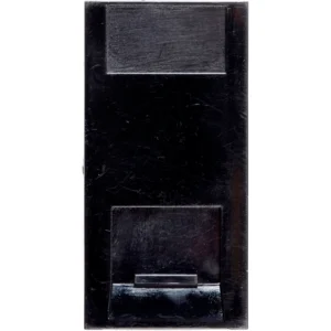 Deta Module 1 Gang RJ45 CAT5e Telephone/Data Black Moulded