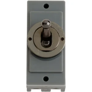 Click Scolmore Toggle Switch Intermediate Module 10A Black Nickel