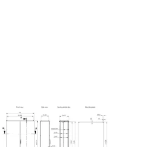 nVent HOFFMAN Enclosure Kompact Double Door IP55 2000X1600X400mm Ral 7035 Mounting Pl