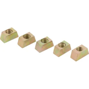 Newlec Wedge/Vee Nut M6 Bright Zinc Plated [Pack=100]