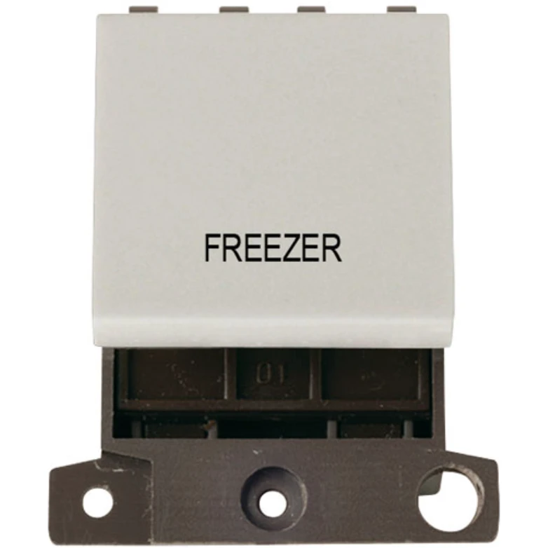 Click Scolmore Freezer Click White 20A Double Pole Switch Module