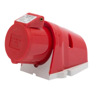 Newlec Industrial Power Socket Surface Wall 3P+E 16A 415V IP44 Red