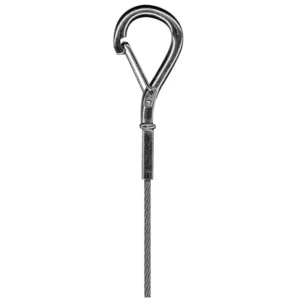 Gripple Hanger Cable Tray 5M Wire Rope&No 2 10-45Kg Snap Hook End