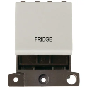 Click Scolmore Switch DP 2 Module 20A Click White Fridge