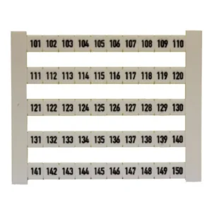 Weidmuller FW Terminal Block Marker 5mm 101-150