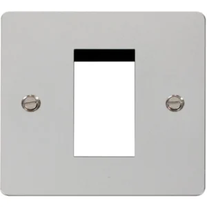 Click Scolmore Front Plate 1 Gang Single Aperture Polished Chrome