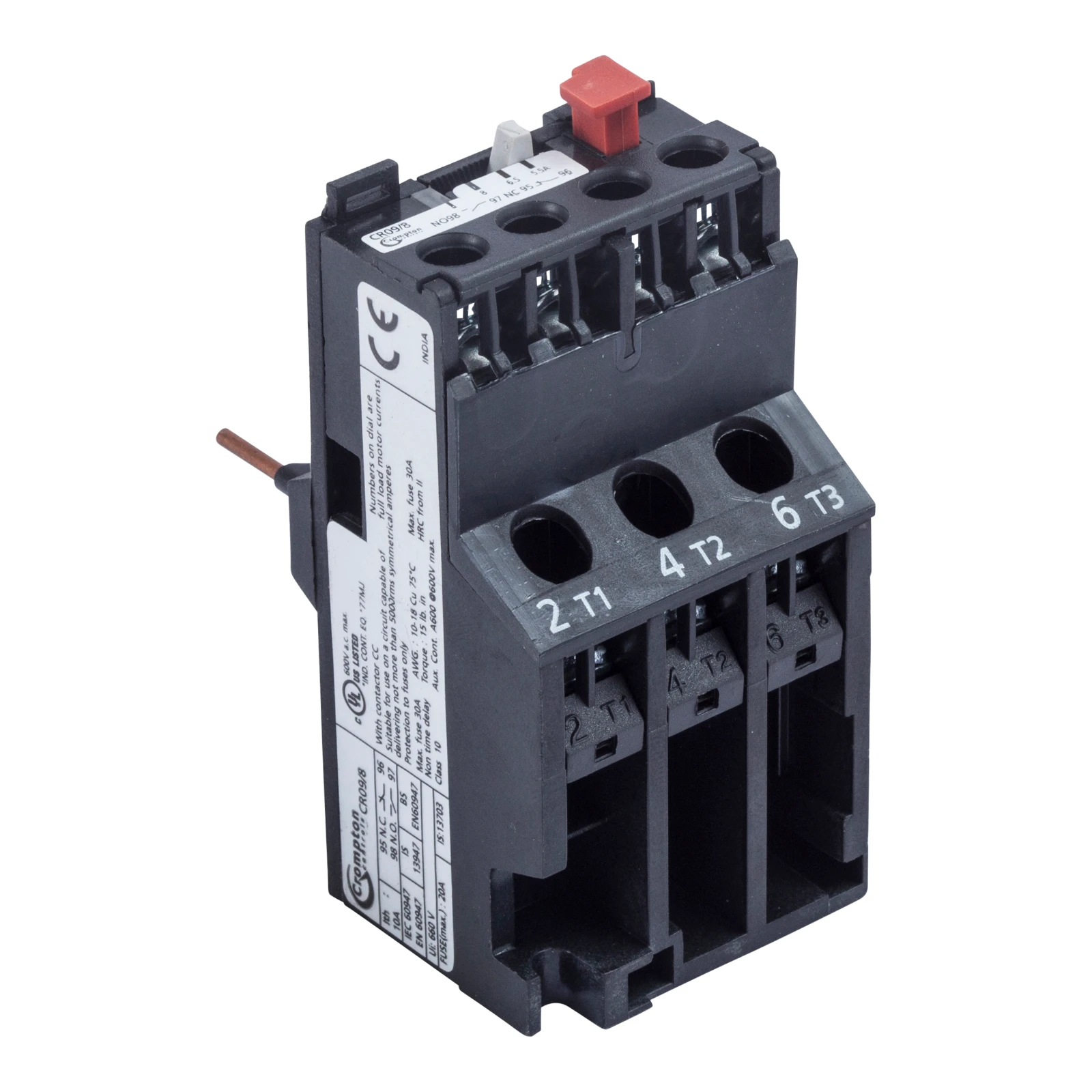 Newlec Relay Thermal Overload 3P 5.0-8.0A FLC for Contactors