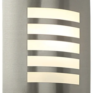 Saxby Wall Light E27 GLS IP44 60W 240V Aluminium