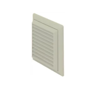 Polypipe Grille Louvred Round Spigot 125mm Cotswold Stone