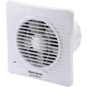 Vent-Axia Fan Locarbon Silhouette 150Ht Panel 150mm White 2Speed+Humidistat