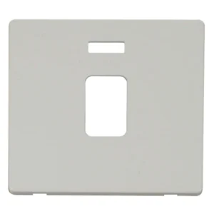 Click Scolmore Front Plate DP Switch Neon Polar White