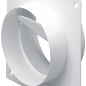 National Ventilation Connector Straight Pipe Damper&Wall 100mm Plate Easipipe