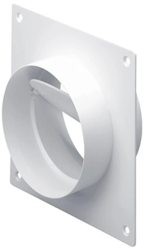 National Ventilation Connector Straight Pipe Damper&Wall 100mm Plate Easipipe - Image 2