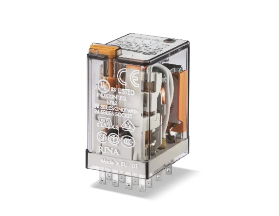 Finder Relay Plug-In 4P Co Lockable 7A 110V Ac Test Button&Led&Mec - Image 2