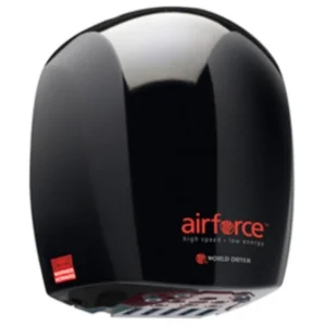 Warner Howard Hand Dryer Airforce 1.1Kw 230V Black Speed Quieter Operation