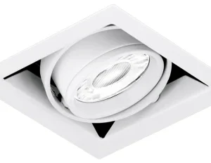 Aurora Spotlight Recessed Adjust GU10 50W 240V Matt White Multiple