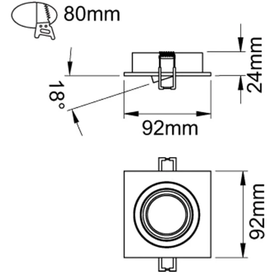 KSR Lighting Qr Pro Single Plate White - Image 4
