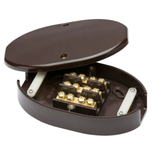 Knightsbridge MLA 60A Junction Box 3-Terminal - brown