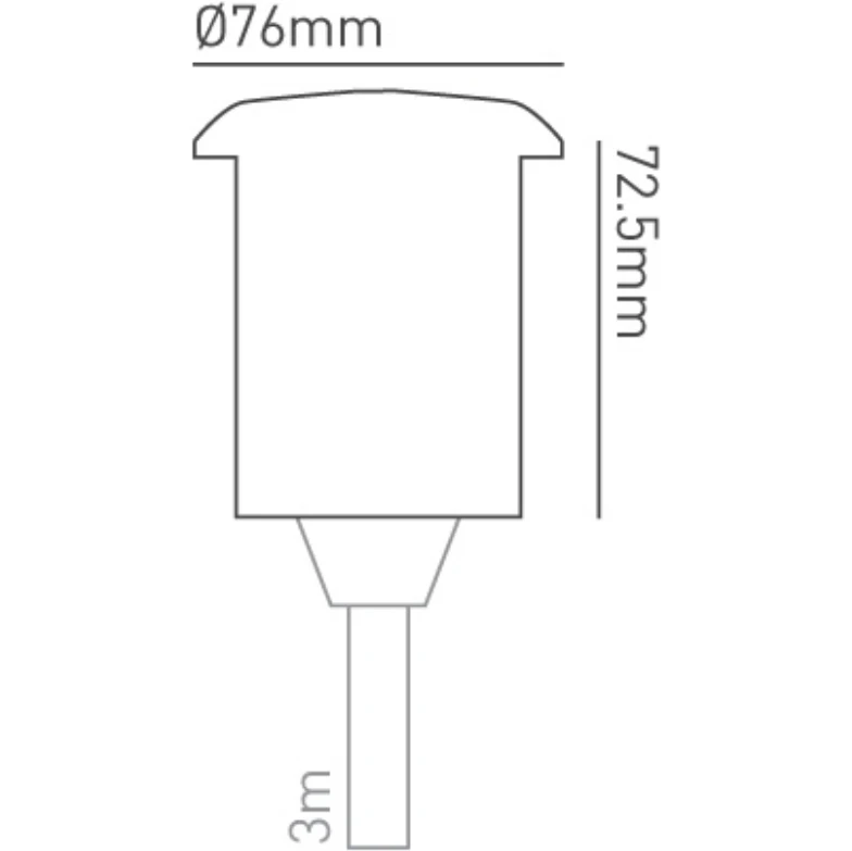 Collingwood Lighting Groundlight DoMedium LED 4000K Mains Powered Stainless Steel 316 2 - Image 3