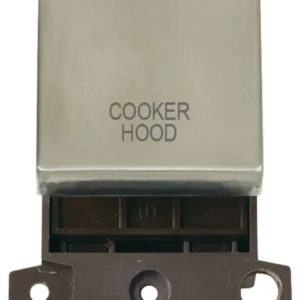 Click Scolmore Cooker Hood Stainless Steel 20A Double Pole Switch Module