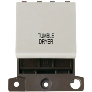 Click Scolmore Tumble Dryer Click White 20A Double Pole Switch Module