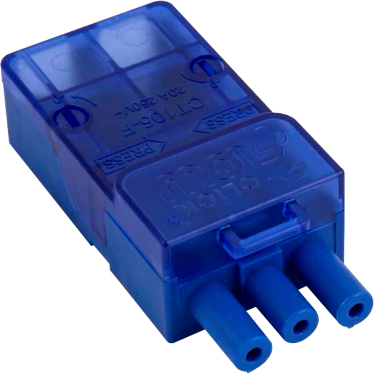 Click Scolmore Connector 3 Pole Flow Female Fast-Fit 20A 250V